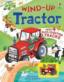 Leporelá, krabičky, puzzle knihy Wind-up Tractor - Sarah Hull,Marco Bonatti