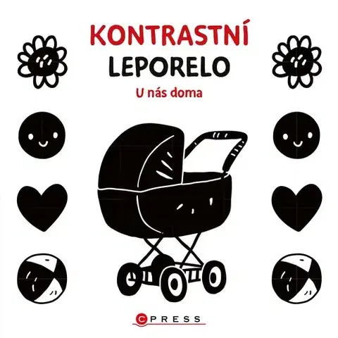 Leporelá, krabičky, puzzle knihy Kontrastní leporelo: U nás doma - Kolektív autorov