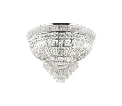 Svietidlá Ideal Lux - Krištáľové stropné svietidlo DUBAI 24xE14/28W/230V pr. 78 cm chróm 243566