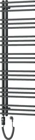 Radiátory do kúpeľne MEXEN/S - Neptún radiátor + vykurovacia tyč 1400 x 500 mm, 600 W, antracit W101-1400-500-2600-66