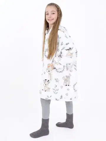 Dámske mikiny MKLozkoviny.sk Baránková mikina mikroplyš – Bambi veľkosť S detská