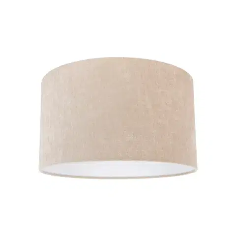 Tienidlo na lampu Látkové tienidlo na lampu svetlohnedé okrúhle 35/35/20