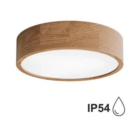 Svietidlá  Kúpeľňové stropné svietidlo CLEO 3xE27/24W/230V IP54 pr. 37,5 cm dub 5907623600028