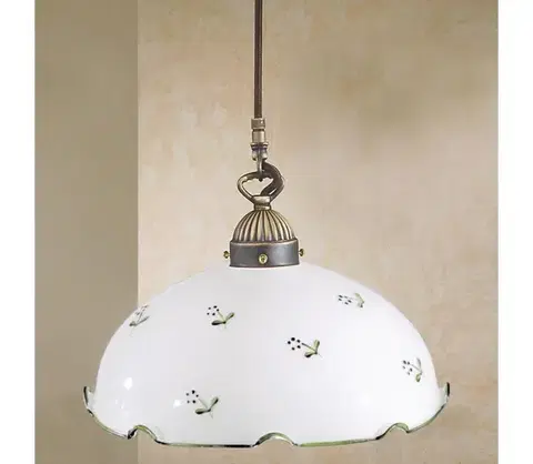 Svietidlá Kolarz 731.30.21 - Luster na lanku NONNA 1xE27/75W/230V zelená 731.30.21