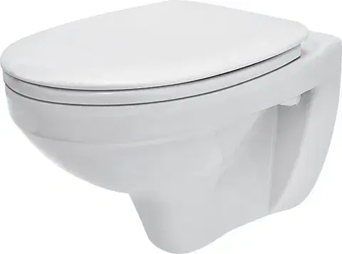 Doplnky do kúpeľne CERSANIT - ZÁVESNÁ MISA DELFI + SEDADLO DELFI DUROPLAST K11-0021 + K98-0001