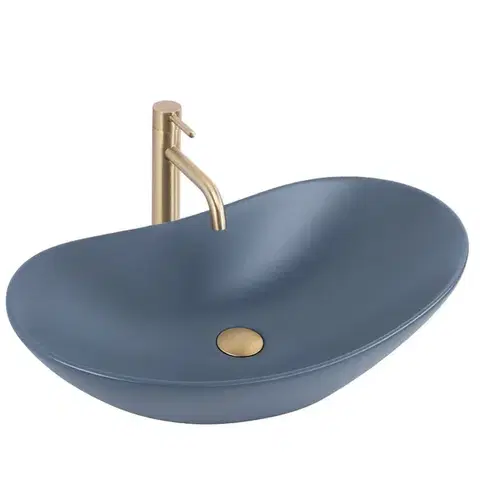 Umývadlá REA - Umývadlo na dosku ROYAL Blueberry Matt 61x35 REA-U6373
