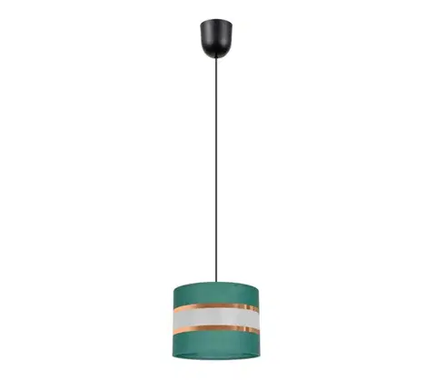 Svietidlá  Luster na lanku CORAL 1xE27/60W/230V pr. 20 cm zelená 0732