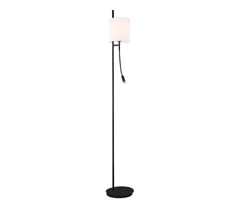 Lampy  LED Stojacia lampa TOKYO 1xE27/40W/230V + LED/3W čierna/biela 50602139