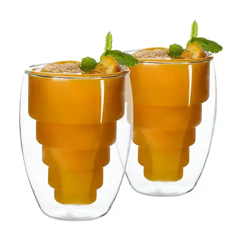 Poháre KONDELA Hotcold Typ 17 termo pohár (2 ks) 250 ml priehľadná