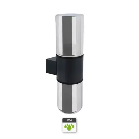 Vonkajšie moderné svietidlá Záhradná lampa Beryl 04599 2 x E27 C black