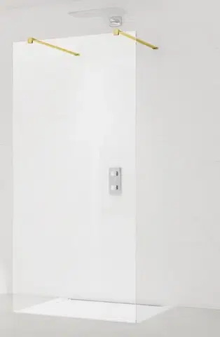 Sprchové dvere Sprchová zástena Walk-in 120 cm SAT vo farbe profilu zlatá SATBWI120ZAVZ SATBWI120ZAVZ