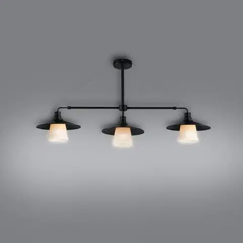 Moderné lampy do obývačky Závesné svietidlo Loft 3x60W E27 čierne