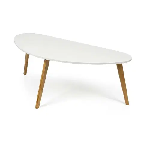 Konferenčné stolíky Konferenčný stolík ESPEN Mini, 120 cm, biely, 120 cm