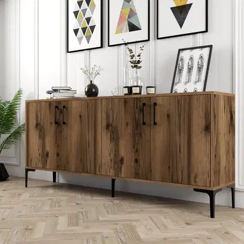 Komody Konzolový stolík Kiev - Walnut