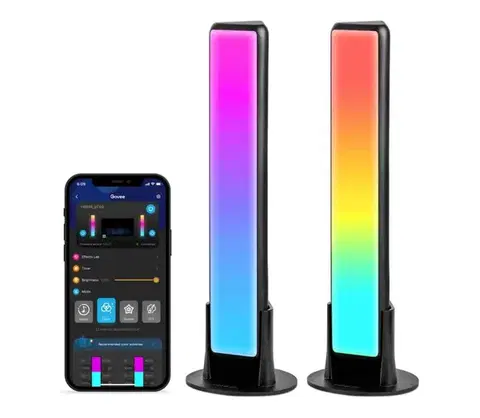 Svietidlá Govee - SADA 2x Flow Plus SMART LED TV & Gaming - RGBICWW Wi-Fi H60563D1