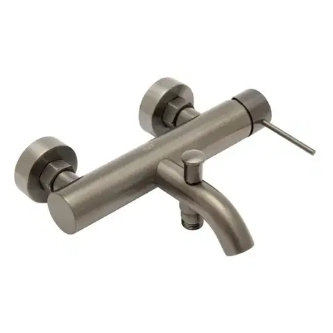 Kúpeľňové batérie Vaňová batéria SAT Aurum bez sprchového setu 150 mm brúsený gun metal SATBAUR222BGM SATBAUR222BGM