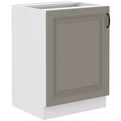 Kuchynské skrinky stojace Kuchynská skrinka Stilo claygrey/biely 60d 1f bb