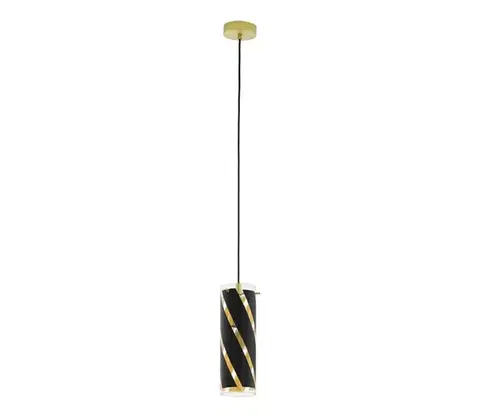 Svietidlá Eglo 97766 - Závesné svietidlo na lanku PINTO NERO 1 1xE27/60W/230V 97766