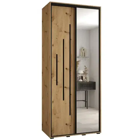Šatníkové skrine Skriňa 45 Canaris 13 100 artisan/čierna