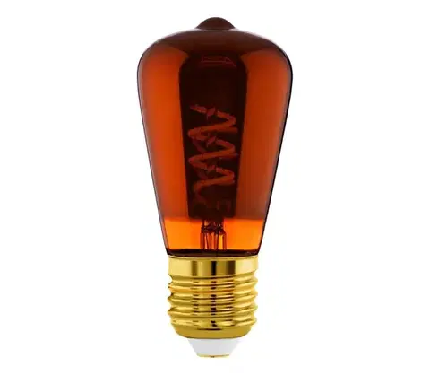 LED osvetlenie Stmievateľná LED žiarovka VINTAGE ST48 E27/4W/230V 2000K červená - Eglo 110199 110199