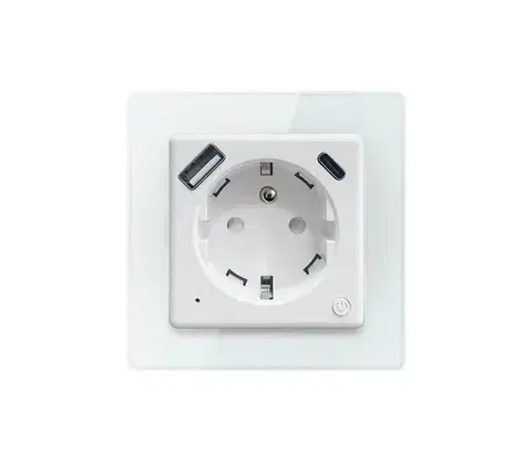 LED osvetlenie  NEO 07553L - Inteligentná zásuvka E 16A/230V + 1xUSB-A+1xUSB C PD 20W 07553L