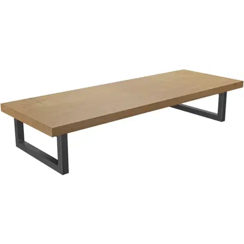 Kúpeľňový nábytok CERANO - Doska pod umývadlo Navira Pro + 2 konzoly pod dosku - dub medový - 80x46x3,6 CER-606045
