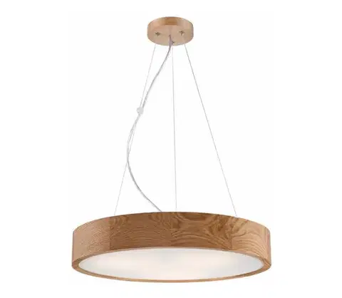 Svietidlá  Luster na lanku OAK 3xE27/60W/230V dub ø 47,5 cm LD-PD- 6.3/z dąb
