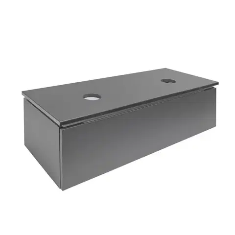 Kúpeľňový nábytok Kúpeľňová skrinka SAT Feel 120x30x46 cm antracit mat SATFEEL120ANTD SATFEEL120ANTD