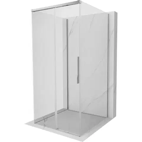 Sprchovacie kúty MEXEN/S - Rox-3S sprchovací kút 3 stenný, posuvný 120 x 120, transparent, chróm 8C2-120-120-01-00-3S