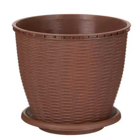 Záhrada Kvetináč rattan 2.75 L hnedý