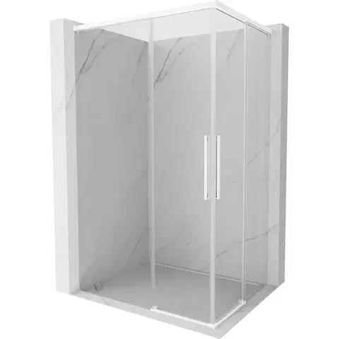Sprchovacie kúty MEXEN/S - Rox Duo sprchovací kút posuvný 120 x 95, transparent, biela - 8C2D-110-095-20-00 8C2D-120-095-20-00