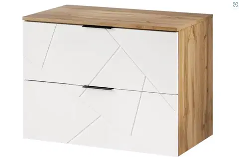Skrinky do kúpeľne Szynaka Skrinka pod umývadlo MAZI WHITE 38 | 80 cm