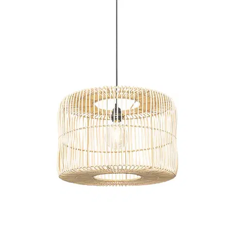 Závesné svietidlá Orientálny závesný luster ratan 45 cm - Maud