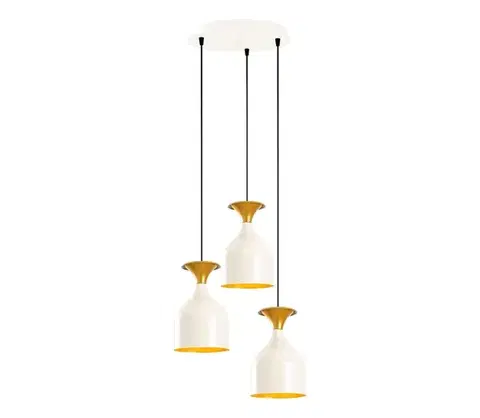 Svietidlá  Závesné svietidlo na lanku SIVANI 3xE27/40W/230V biela/medená 536NTD1144