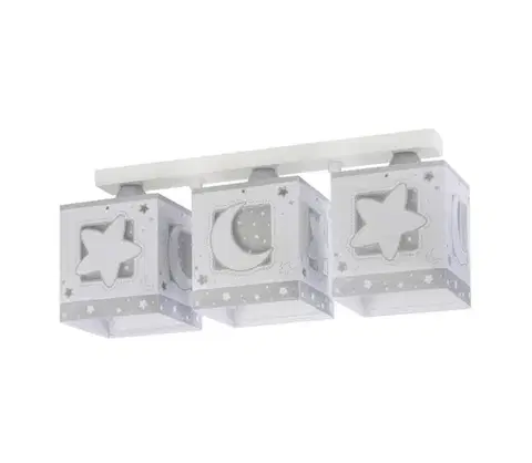 Svietidlá Dalber 63233NE - Detské stropné svietidlo MOONLIGHT 3xE27/60W/230V 63233NE