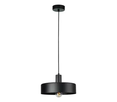 Svietidlá Keter Lighting Závesný luster ARCANE na lanku 1xE27/60W/230V, čierny 3410