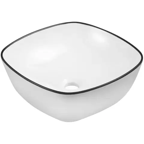 Umývadlá KERRA - Umývadlo na dosku KR-650 WH/BL 5907548123237