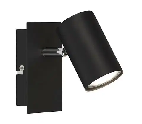 Svietidlá Briloner 2857-015 - Nástenné bodové svietidlo SPOT 1xGU10/40W/230V čierna 2857-015