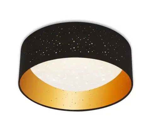 Svietidlá Brilo 3482-015 - LED Stropné svietidlo MAILA STARRY LED/12W/230V čierna/zlatá 3482-015