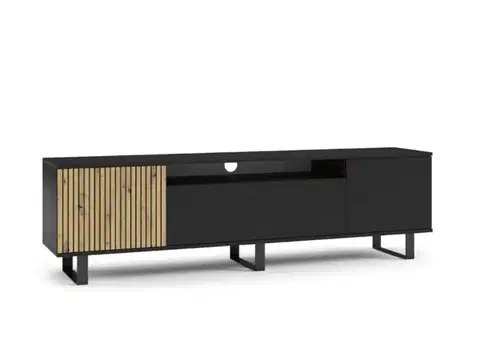 TV stolíky ArtPK TV stolík ROSS 200 | kovové nohy Prevedenie: TV stolík bez LED osvetlenia