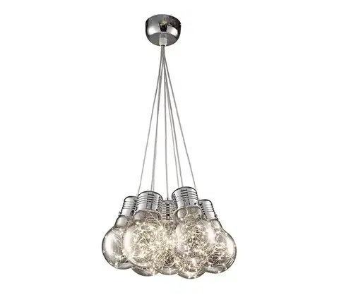 Svietidlá  142008 - LED Luster na lanku BULBS LED/30W/230V lesklý chróm 142008