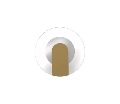Svietidlá Searchlight 95410GO - LED nástenné svietidlo TARGET LED/7W/230V zlaté 95410GO