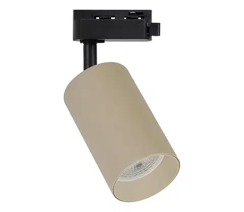 Svietidlá  Bodové svietidlo pre jednofázový lištový systém PIPE 1xGU10/10W/230V béžová ML2334