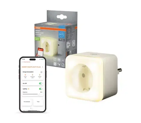 Svietidlá Osram -LED Stmievateľná zásuvka s osvetlením SCHUKO SMART+ NIGHTLIGHT 230V Wi-Fi 4099854418211