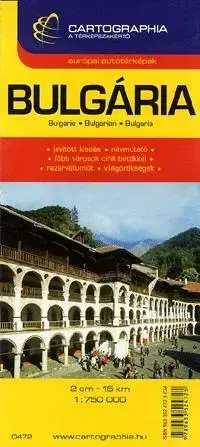 Geografia - ostatné Bulgária Bulgaria 1:750 000 - Autótérkép (külföld)