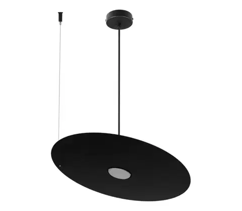 Svietidlá  Závesný luster na lane PIATTO 1xGX53/15W/230V priemer 45 cm čierny MLP2913