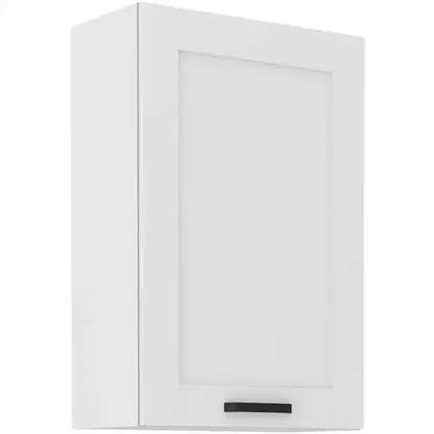 Kuchynské skrinky visiace Kuchynská skrinka LUNA biely mat/biely  60g-90 1f