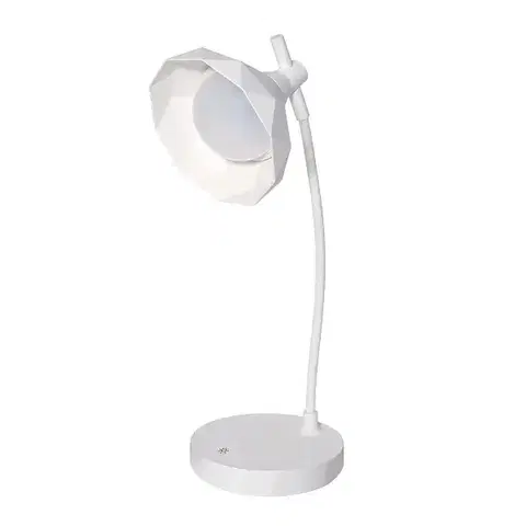 Lampy do obývačky Stolová lampa LED FLEUR 66352 biela LB1