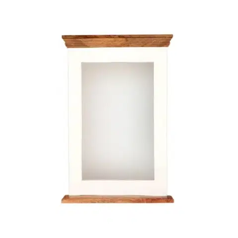 Zrkadlá Zrkadlo Retro 70x90 indický masív mango