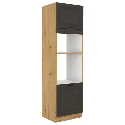 Kuchynské skrinky stojace Kuchynská skrinka STILO grafit mat/artisan 60dmp-210 2f